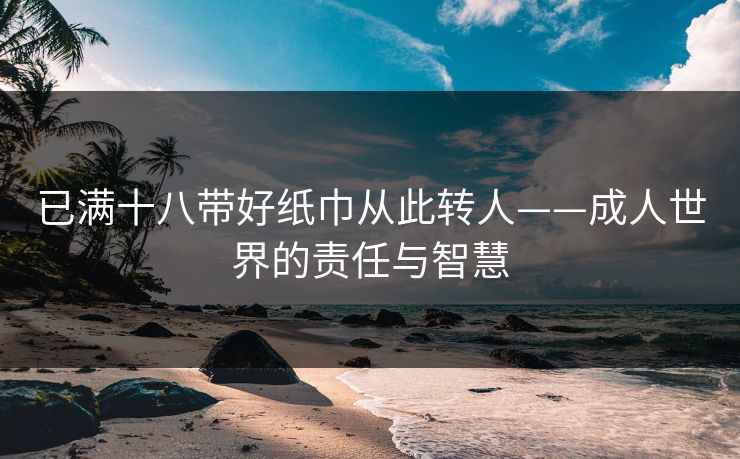 已满十八带好纸巾从此转人——成人世界的责任与智慧 已满十八带好纸巾从此转人——成人世界的责任与智慧