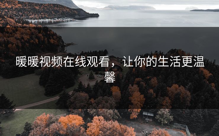 暖暖视频在线观看，让你的生活更温馨