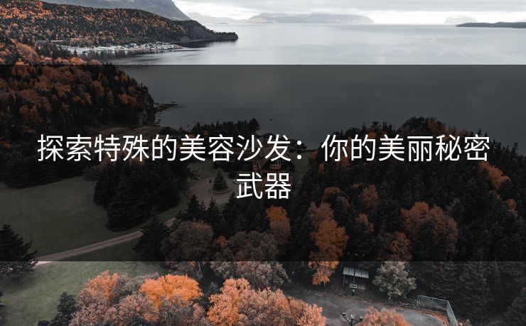探索特殊的美容沙发：你的美丽秘密武器